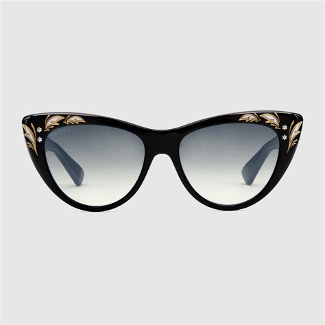 cat eye gucci eyeglasses|oversized cat eye sunglasses gucci.